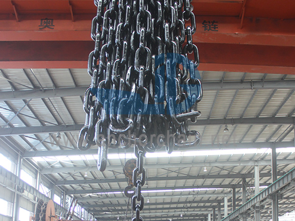 The composition of the anchor chain(2)