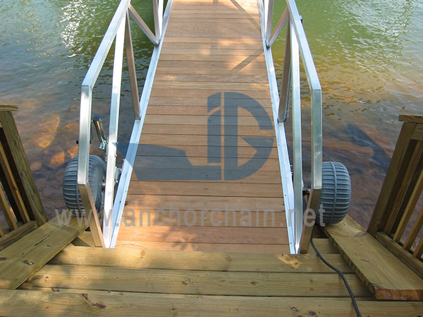 Aluminum Dock Gangway with Wooden Step