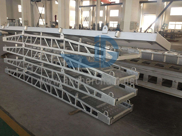 Detachable Type Vessel Aluminum Alloy Wharf Ladder