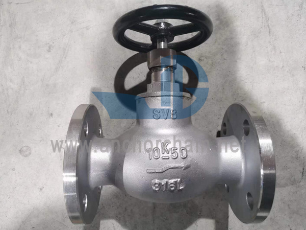 JIS F 7409 16K SCS16 Stainless Steel Screw Down Check Globe Valves