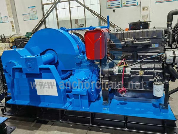 Single Chain Diesel Engine Drive Windlass