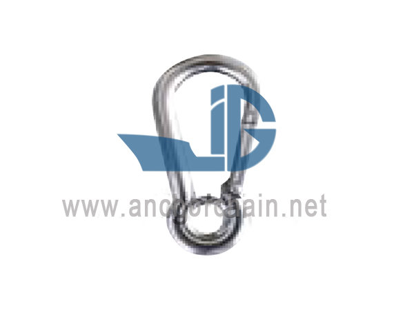Spring Hook With Eyelet 316SS