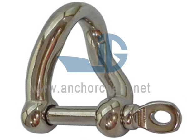 Stainless Steel Twist Shackle with Screw Pin